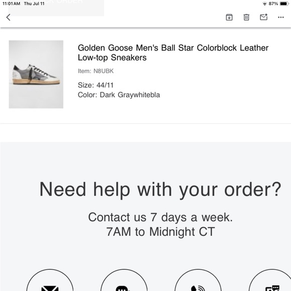 Golden Goose leather sneakers size 11. Worn 3 times , too big for my 10-1/2 feet - Picture 1 of 10